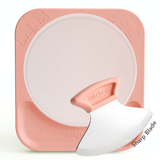 Totchop Parent set showing sharp knife, board, and silicone cutting insert.